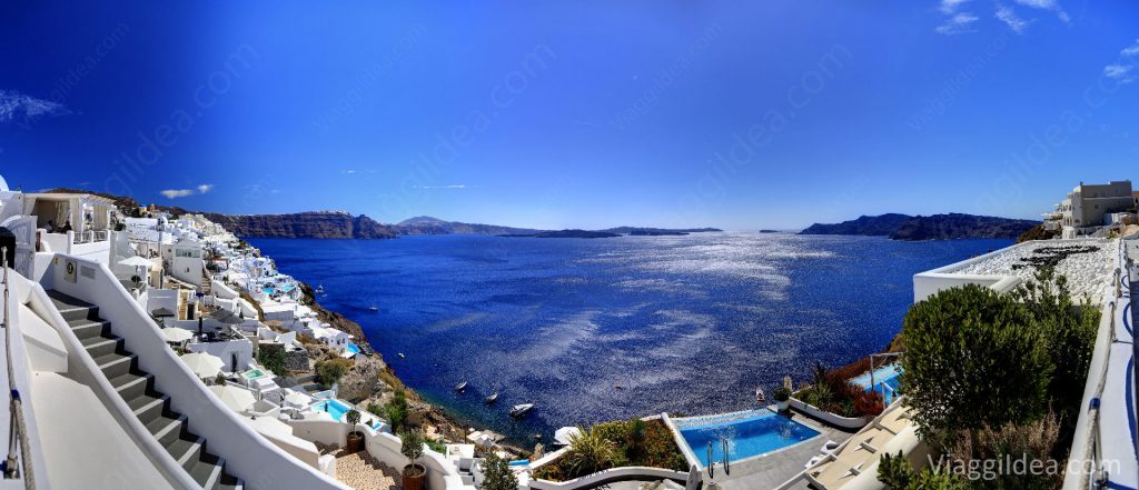Oia e la splendida vista caldera