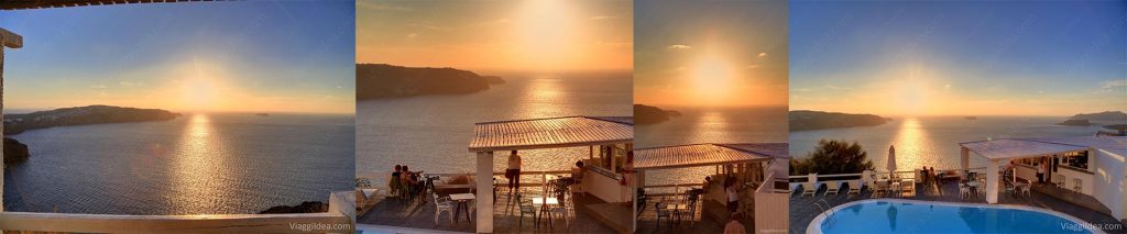 Ultimo tramonto dall'hotel