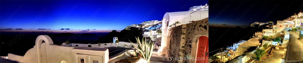 Santorini by night