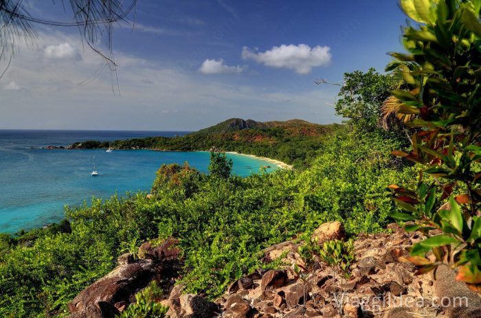 View of Anse Lazio - Praslin